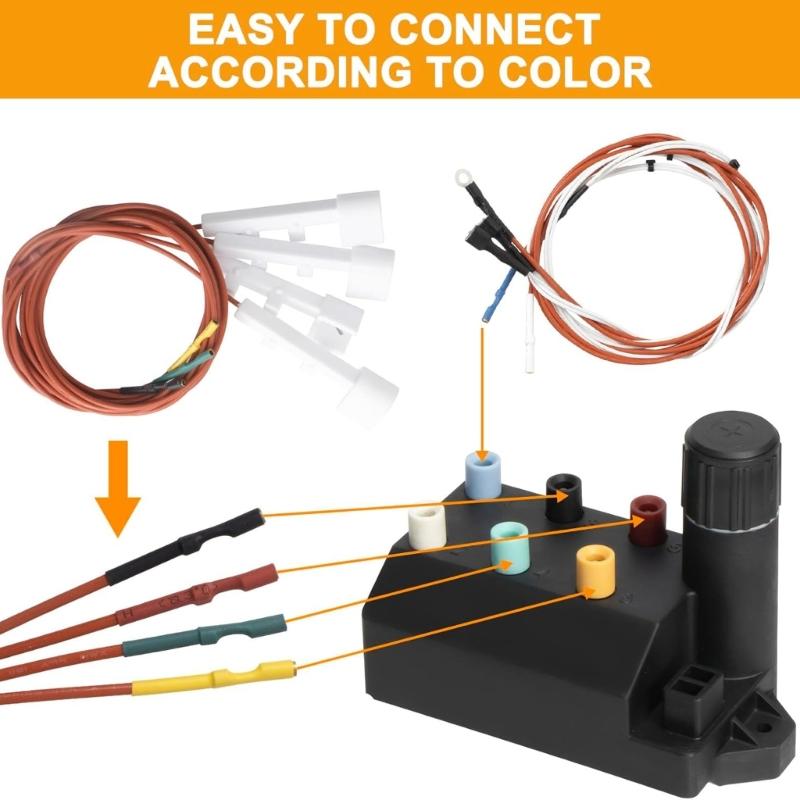 Complete Gas Grill Igniter Kits With Multi Color Wires And 6 Port Module For II Compatible Models