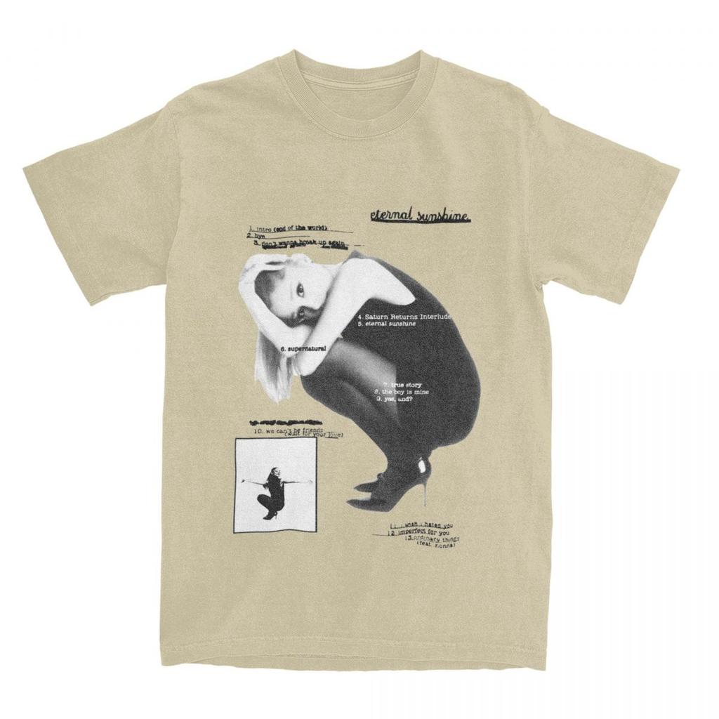 2026 SpringSummer Eternal Sunshine Playlist Music Ariana Grande Cotton Cool Style Suitable for Couples ShortSleeved Tops