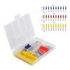 60PCS Self-Drilling Ribbed Plastic Wall Anchors with Stainless Steel Screws Assortment Kit for Drywall, Concrete, M5 M6 M8 Sizes