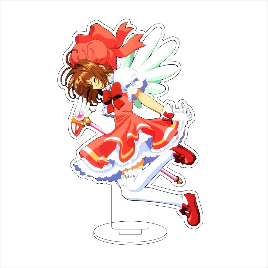 16CM Anime Cardcaptor Sakura Cosplay Acrylic Stand Ornaments KINOMOTO TOUYA/Daidouji Tomoyo Figure Stand Halloween Gifts