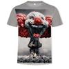 Summer Round Neck 3D Joker Resurrection Night Print Top Fashionable Casual Short Sleeved Men's T-shirts