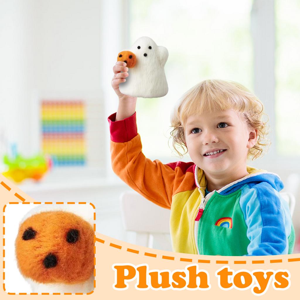 Wool FeltGhostPumpkin HalloweenGift Plush Toy Halloween Props
