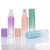 10PCS 10ml Gradient Color Glass Roller Bottles, Pearlized Refillable Containers for Massage Oil & Floral Water