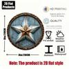 Texas Star 8x8 Inch Metal Wall Sign Rustic Farmhouse Art for Home Bar Kitchen Office