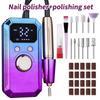 Rechargeable Electric Nail Polishing Grinder LED Display Nail Grinder  Nail Tools
