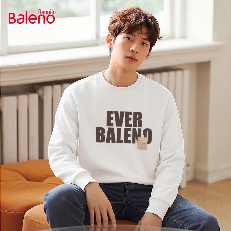 Baleno Men's Casual Round Neck Long Sleeve Sweatshirt