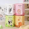 Cartoon Triangular Eraser Set, No Marks, 6-Piece Student Stationery
