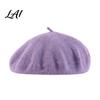 Slouchy Artist Hat Women Wool Beret Hat Elegant Classic Solid Color Winter Daily Casual Wear Accessory Cap Soft Breathable Blend Headwear for Ladies