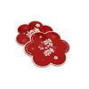 Wedding Bathroom Floor Mat Non-Slip And Anti-Drop Diatom Mud Absorbent Foot Mat Toilet Door Red Festive Carpet
