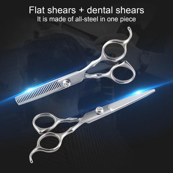 1 Set Hair Cutting Scissor Kit with Case Professional Salon Barber Alloy Men Women Hairdressing Thinning Shears Comb Hair Clips Set