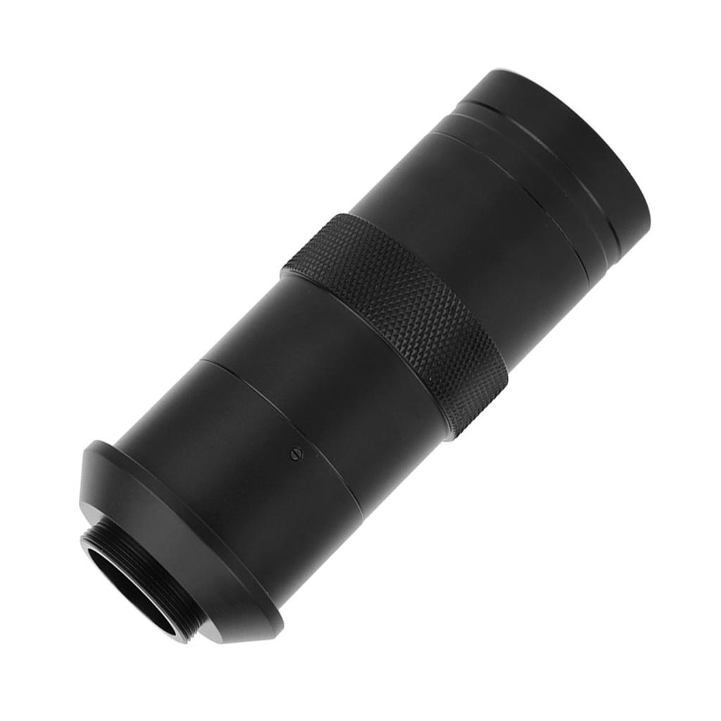 CCD Industrial Microscope Camera 8X 100X C Mount Lens 25mm Zoom Adjustable Magnification