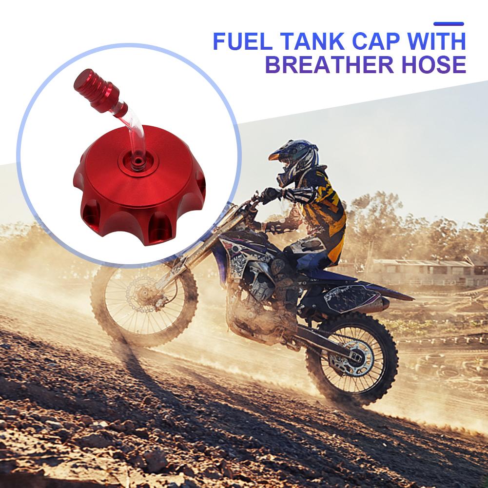 Fuel Gas Tank Cap Aluminum Alloy CNC Gas Fuel Tank Cap Cover 48.5mm for 125 140 150 160 CC Pit Dirt Motor Bike