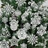 20 Stück Weihnachtsbaumschmuck Hängeornamente Baum Schneemann Rentier Weihnachtsmann Schneeflocken-Ornamente für Neujahr Winterparty