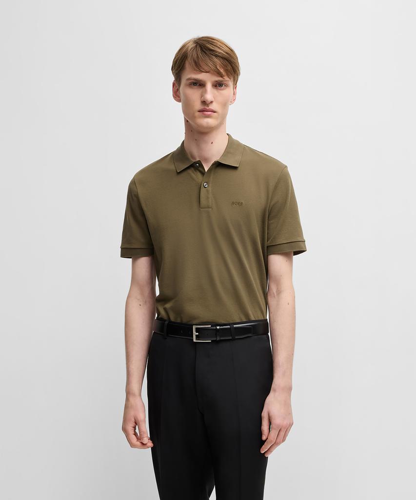 BOSE Signature Pique Short Sleeve Polo Shirt Regular Fit 50468362_302