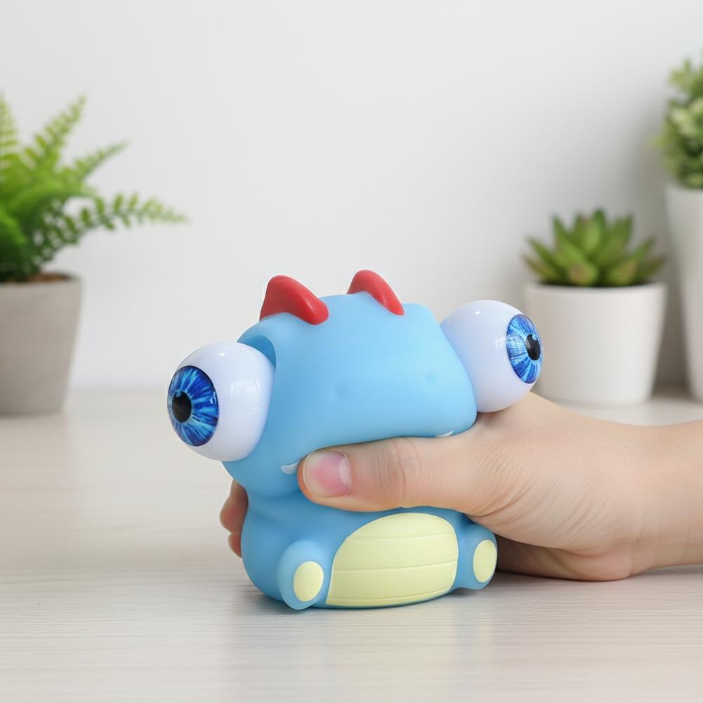 Funny Big Eye Dinosaurs Squeezing Toys Eye Relief Anxiety Decompression Toy Sensory Bouncing Back Gifts For Adult X9Z4