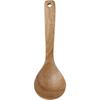 Colher de Sopa de Madeira de Acácia 18cm - Louça com Grão Natural, Japão
