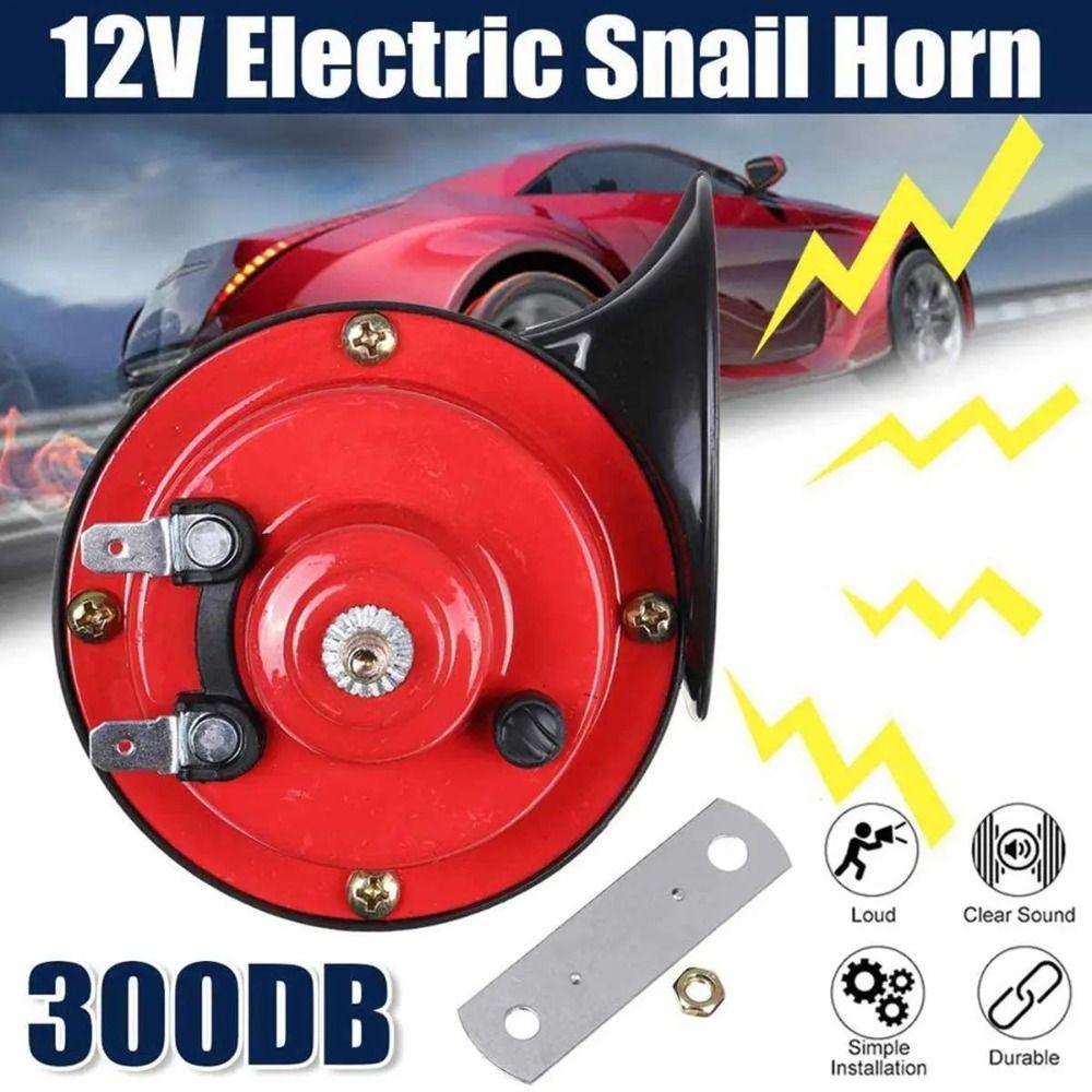 2Pcs 12V/24V Electric Snail Train Horn Motorcycles Speaker  For Motorcycle Car Truck SUV Boat