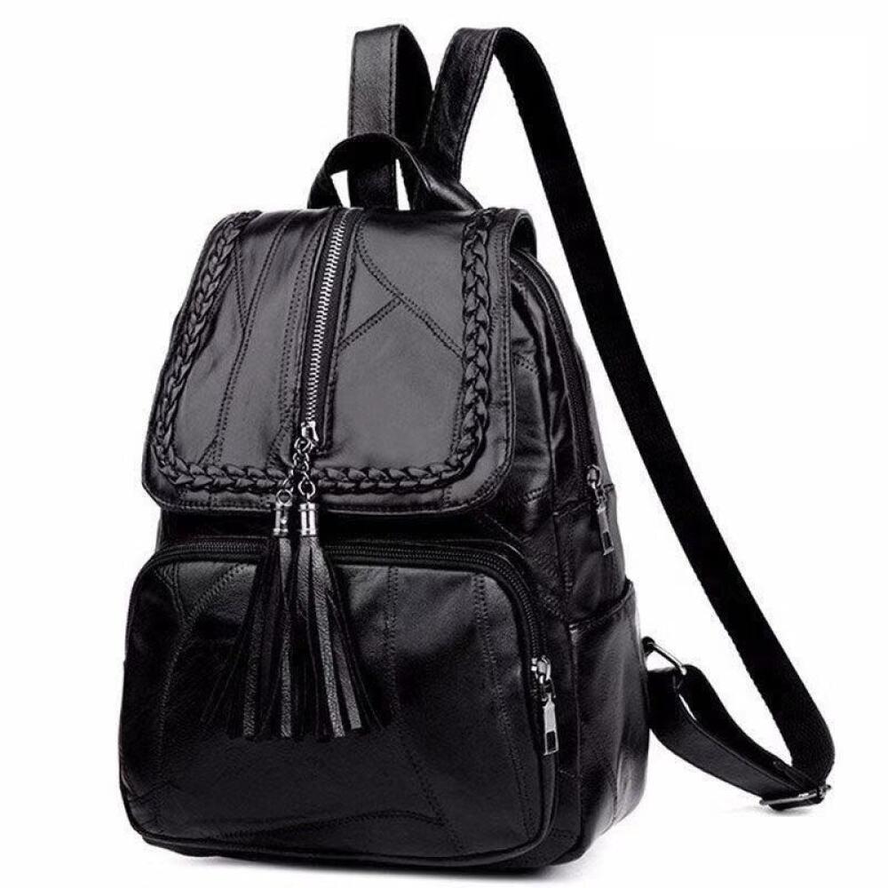 Backpack Female backpack Female fashion large capacity leisure travel bag length 26cm wide 12cm high 36cm