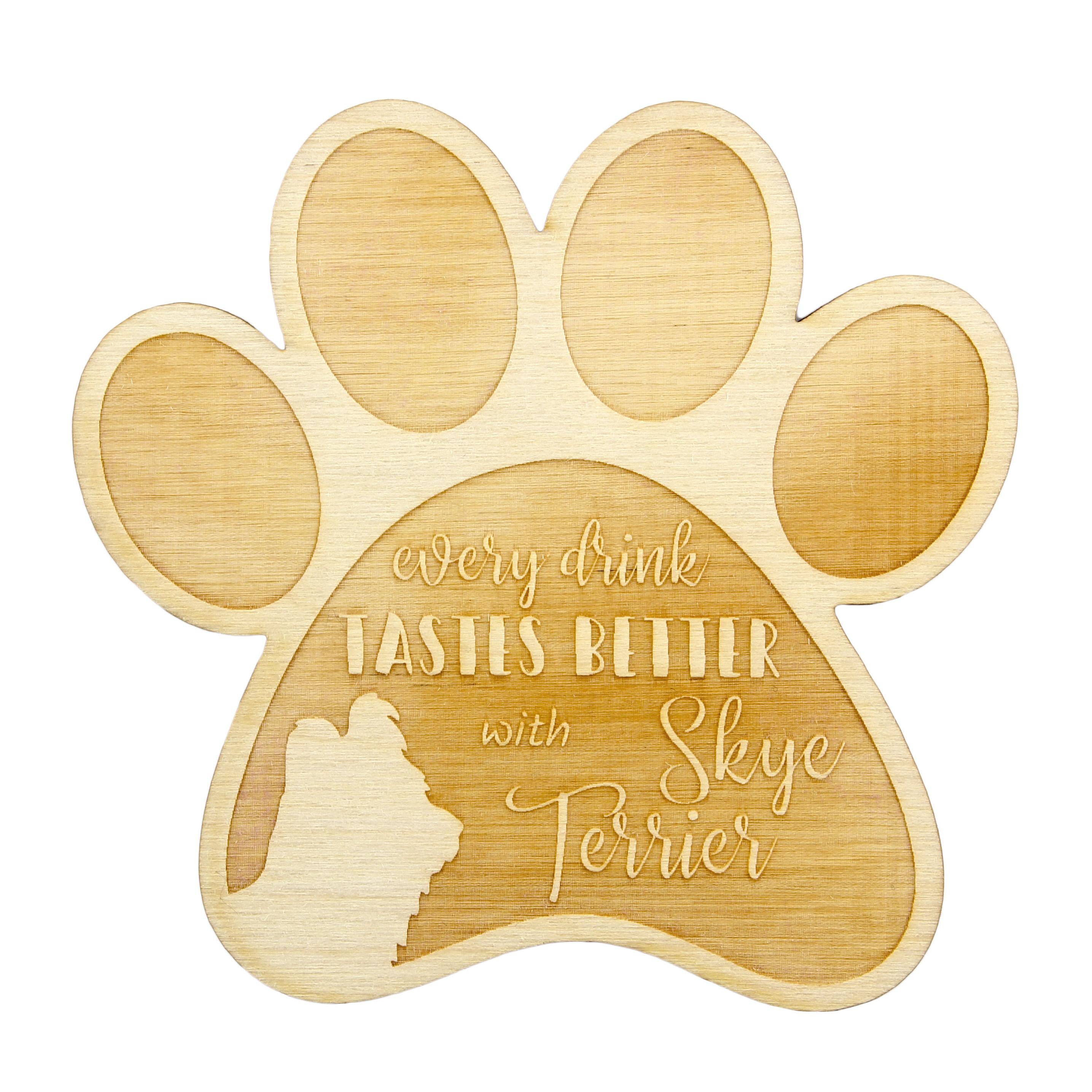 

Silky Terrier - Mug coaster, engraved coaster with dog, gift for dog lover by Art-Dog brand