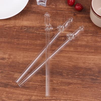 Lustig geformter Glasstrohhalm, kreative Strohhalme aus Borosilikatglas, hitzebeständig, wiederverwendbar, Küchenwerkzeug, Partyzubehör