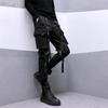 Nova moda masculina calças cargo hip hop primavera bolso harajuku moda calças cargo