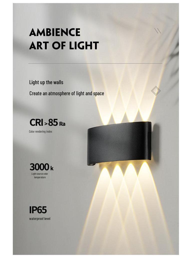 Creative Waterproof Wall Lamp for Living Rooms, Bedrooms, Hallways, and Staircases