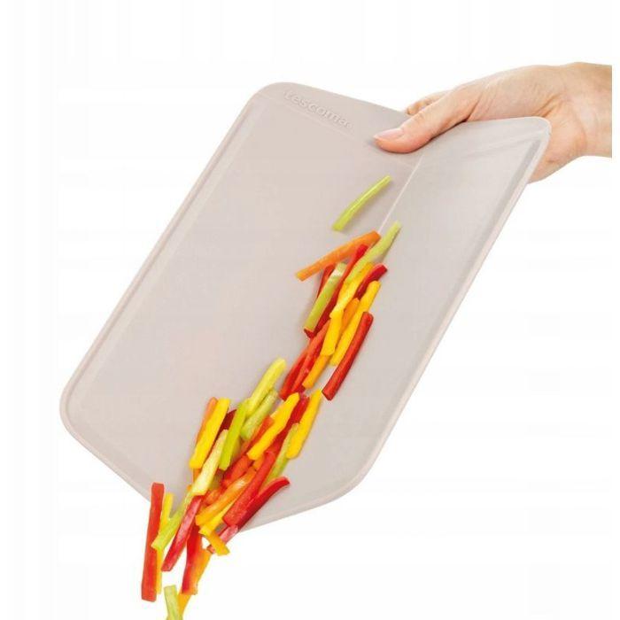 Tescoma - 378826 - Planche À Découper Pliable En Plastique Résistant 32 X 22 Cm, Ligne COMPACT