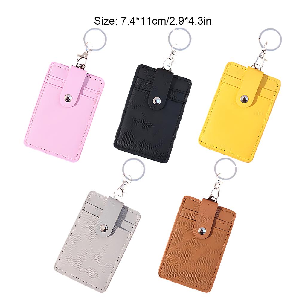Portable ID Card Holder ID Cards And Bus Cards Easily Accessible With Unique Versatile PU Nice Gifts