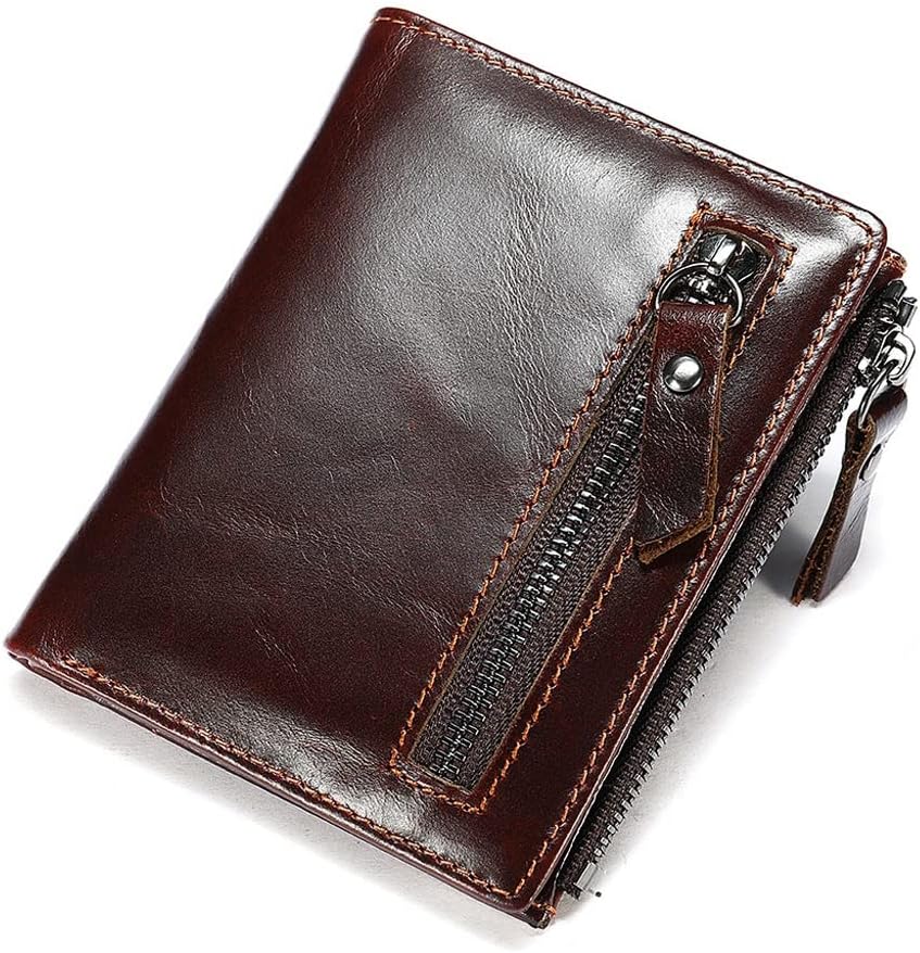 MVA Genuine Leather Mens Wallet Man Zipper Short Coin Purse Brand Male Cowhide Credit&id Wallet Multifunction Small Wallets