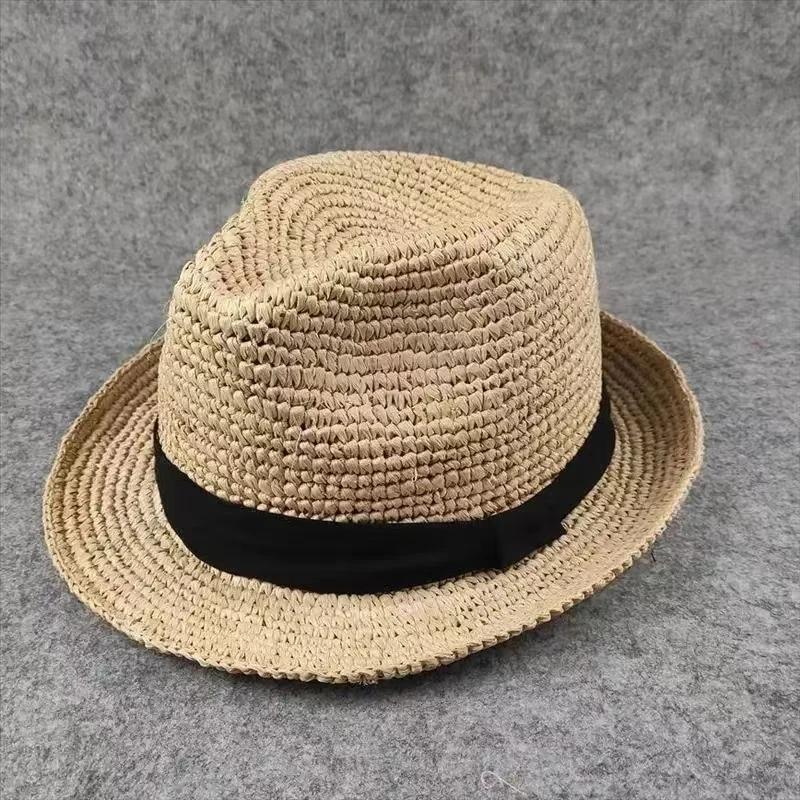 XL 61cm Panama Straw Hat for Women Men - FoldableWoven Sun Hat UPF 50+ UV Protection Summer Beach HatWide Brim Shading
