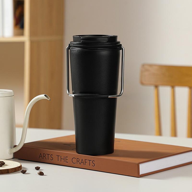 Cup Coffee Thermos Fashion Simple Outdoor Portable Car Ladies Stainless Steel