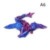 3D Printed Flying Dragon Articulated Dragon Western Style Joint Movable Dragon Model Home Desktop Craft Ornament