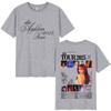 Die Ayliva Tour Grafik T-Shirts Herren Damen Lässig Harajuku Oversized T-Shirt Retro Mode Baumwoll-T-Shirt Oberteile