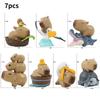 Room Living Capybara Desktop Model Decorated  Cute Childrens Dolls Collection