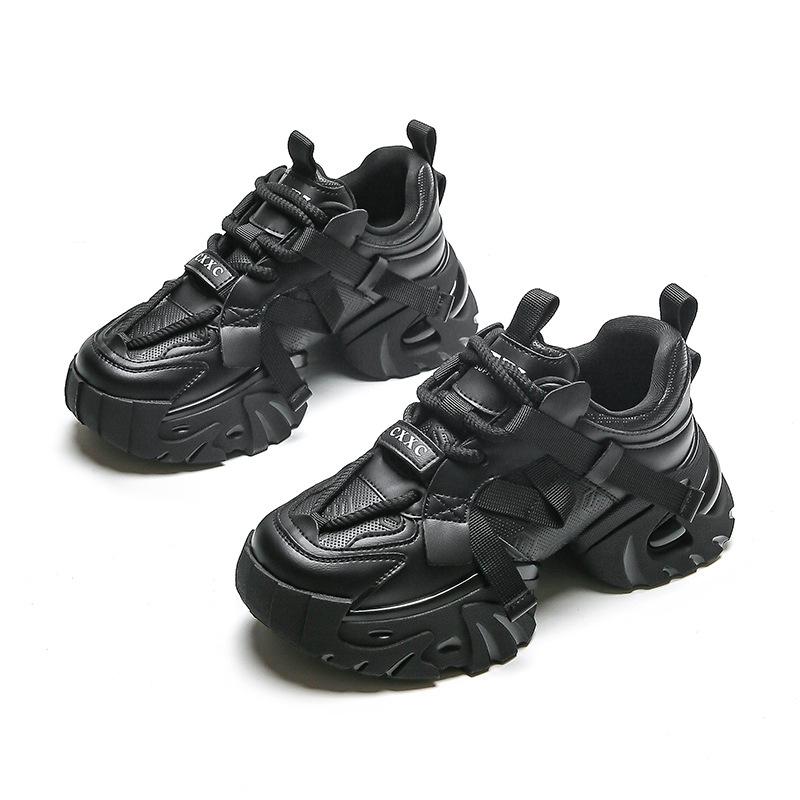 European platform dad shoes 2025 new non-slip and wear-resistant women's shoes heightening fashion muffin sports and leisure shoes children