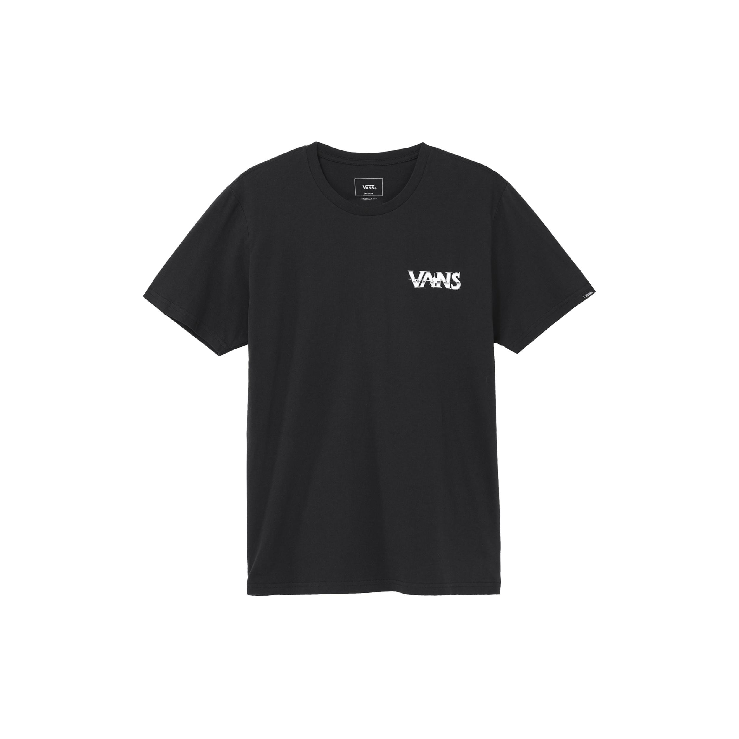 Men s Vans Skeleton Printing Short Sleeve Black VN0A4MLVBLK S