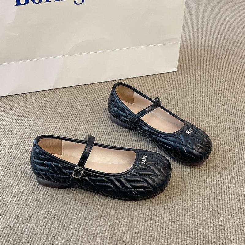 

Женские туфли на плоской подошве, новые весенне-осенние, ретро, с круглым носком, Мэри Джейн 42