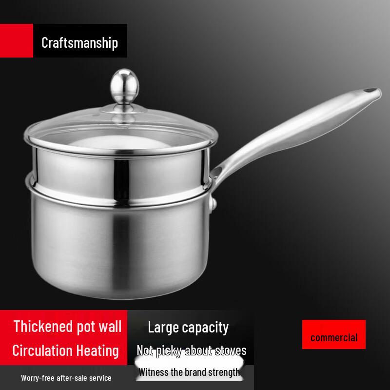 Sule 18cm Stainless Steel Non-stick Saucepan with Steamer