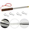 1pc Flag Pole With 4 Pcs & Clips 3 Meters Telescopic Handheld Flagpole Household Hand Tools Replacement Accessories
