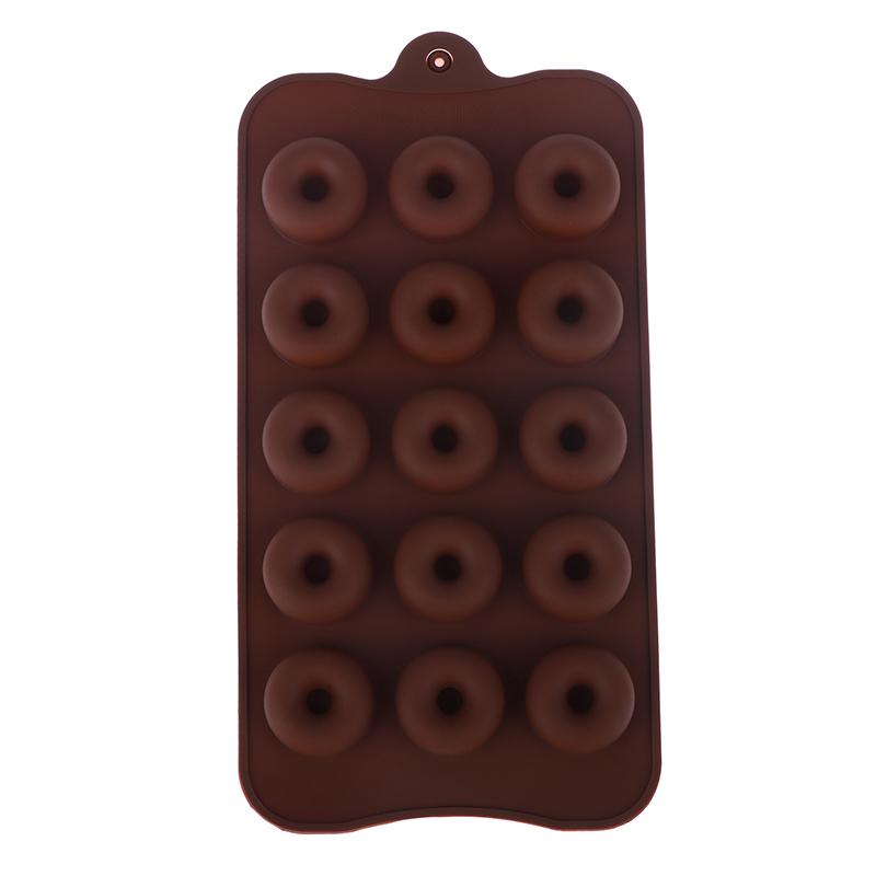 15 Hole Mini Cake Silicone Donuts Molds Diy Baking Pastry Cookie Chocolate Mold Muffin Cake Mould Dessert Handmade Kitchen Tools