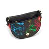 Versace Jeans Couture Stile Barocco Fibbia Dorata Mini Borsa a Spalla Donna Borsa a Spalla Nera 71VA4BF2-71880-899