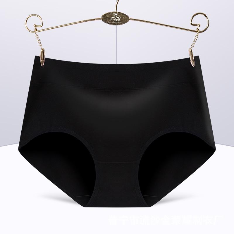 Sexy mid-waist 95% cotton women's briefs in solid colors