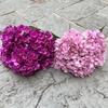 Silk Fake Hydrangea Flowers Large Size Simulated Wedding Floral  for Home Party Wedding