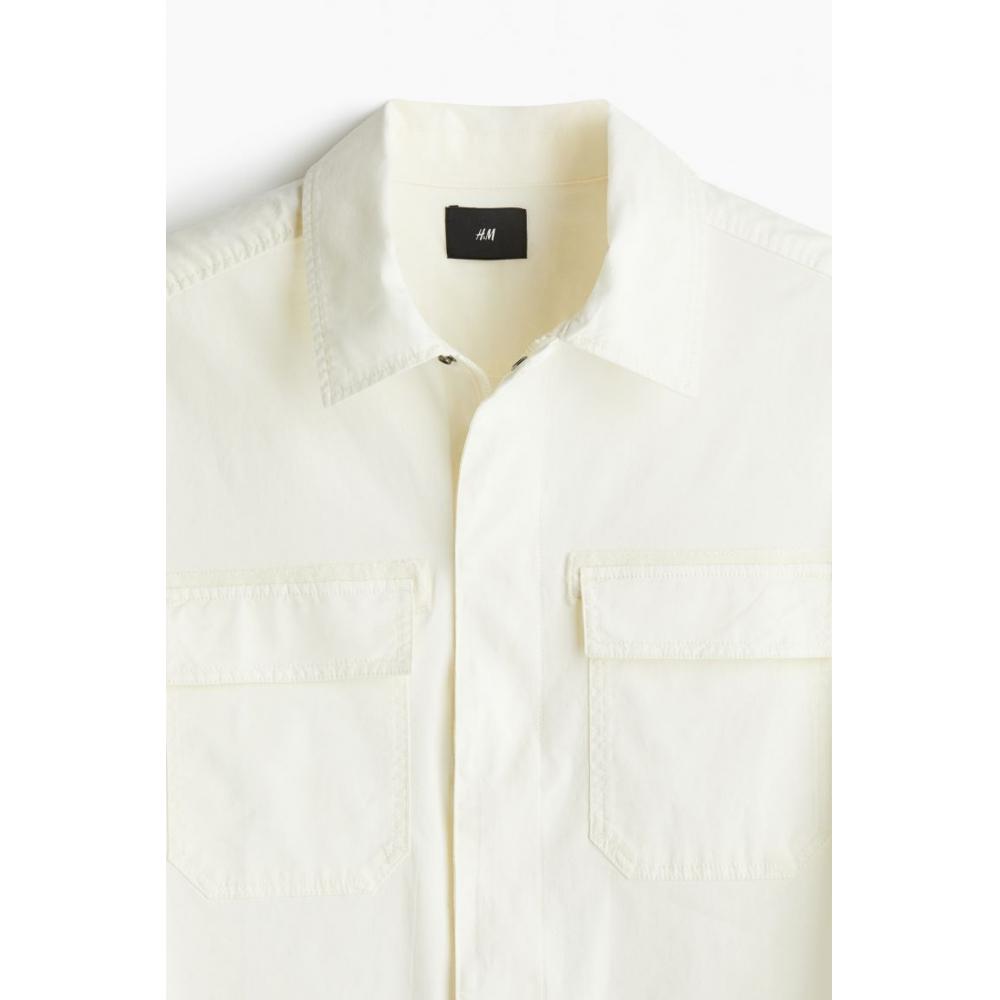H M Utility oversHirt Regular Fit creaM