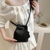 Pu Leather Basket Bag Designer Women's Shoulder Bag Fashionable Crossbody Bag  Ladies