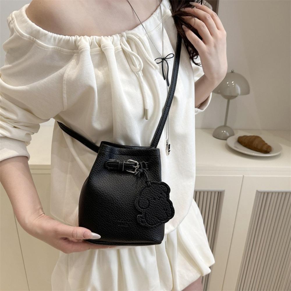 Pu Leather Basket Bag Designer Women's Shoulder Bag Fashionable Crossbody Bag Ladies