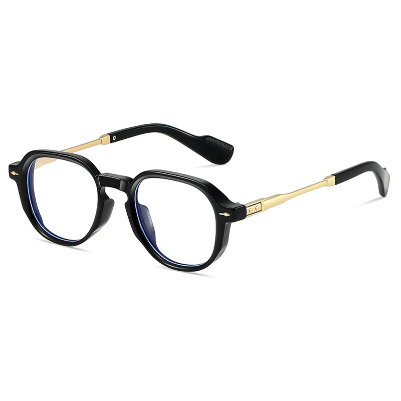 

High Quality New Polygon Meter Square Nail Sun Glasses Anti-blue light Fashion Women Hip Hop Glasses Retro Sun Glasses Men