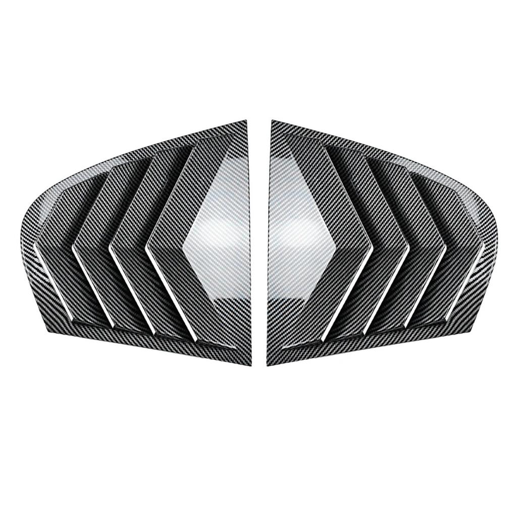 Auto-Heckscheiben-Louver-Abdeckung für BMW 5er E60 2004-2010 Seiten-Heckscheiben-Lüftungsgitter-Spoiler-Abdeckungen