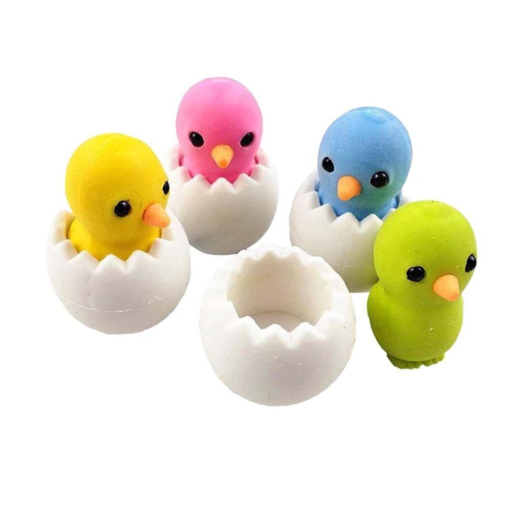 Tool Cartoon Learning Supplies Stationery Eggshell Eraser Chicken Baby Eraser Chicken Egg Erasers