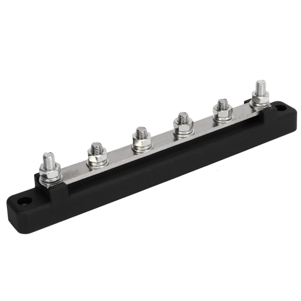 M6 Screw Terminal Block 6 Terminal Bus Bar Marine Power Distribution Distribution Block  Vehicle